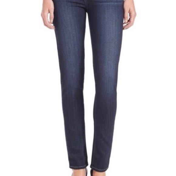 Paige Peg Straight Leg Jeans in dark wash denim size 28 - Picture 11 of 11